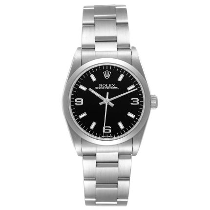 Rolex Oyster Perpetual Black Dial on Oyster Ref 77080