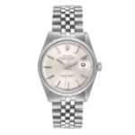 Rolex Datejust  Silver Stick Dial on Jubilee Ref 1603 with Service Papers  1967