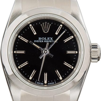 Rolex Oyster Perpetual Black Dial on Oyser Ref 67180