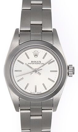 Rolex Oyster Perpetual Silver Dial on Oyster Ref 67180