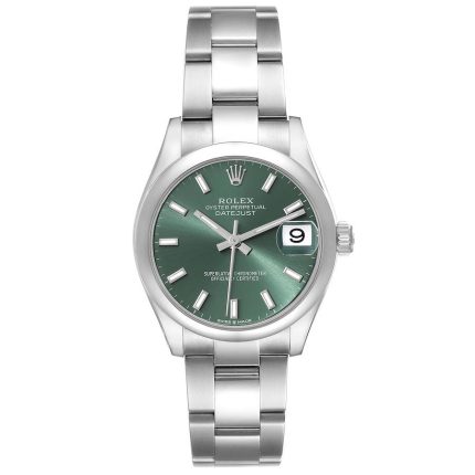 Rolex Datejust  Mint Green Dial on Oyster  Ref 278240 with New Style Card Green  2022