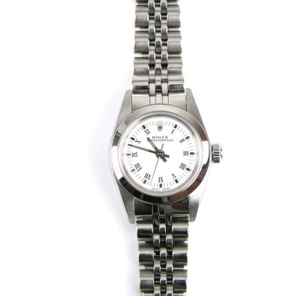 Rolex Oyster Perpetual White Dial on Jubilee Ref 76080