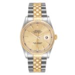 Rolex Datejust Champagne Stick Dial on Jubilee Ref 16233