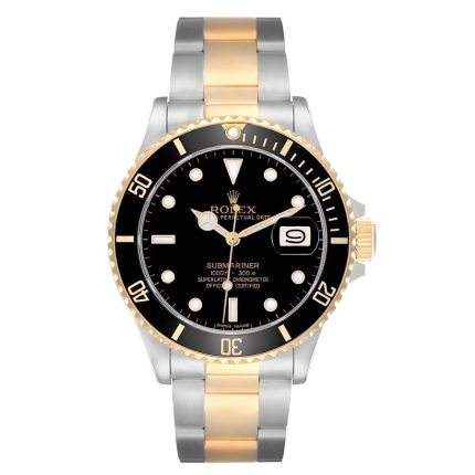Rolex Submariner Date Black Dial on Oyster Ref 16803 with Papers  1987