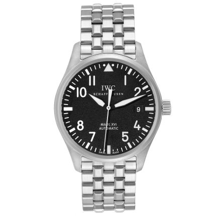 Iwc Pilot Mark XVI Black Dial Ref IW325504