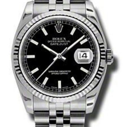 Rolex Datejust  Black Dial on Jubilee Ref 116234