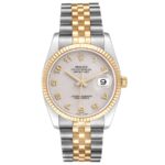 Rolex Datejust Silver Stick Dial on Jubilee Ref 16233 with Papers  1989