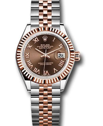 Rolex Datejust Chocolate Roman Dial on Jubilee Ref 279171 with New Style Card Green  2020