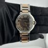 Cartier Ballon Blue Chocolate Brown Guilloche Dial Dial Ref 3001 - Image 2