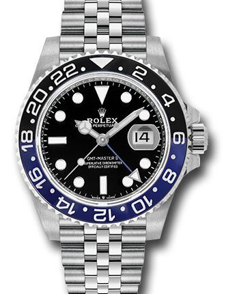Rolex GMT-Master II Batgirl Black Dial on Jubilee Ref 126710BLNR with New Style Card Green  2021