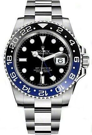 Rolex GMT-Master II 'Batman' Black Dial on Oyster Ref 116710BLNR with Card Old Green  2013
