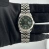 Rolex Datejust Olive Green Palm Motif Diamond 6 Dial on Jubilee Ref 126234 with New Style Card Green  2024 - Image 2