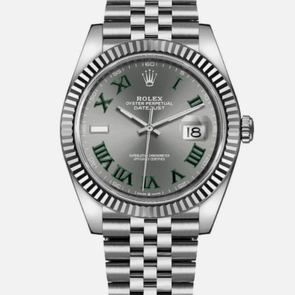 Rolex Datejust Slate Green Roman Dial on Jubilee Ref 126334 with New Style Card Green  2025