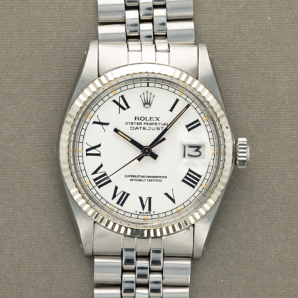 Rolex Datejust B/P Buckley Roman Dial on Jubilee Ref 1601 with Papers  1979