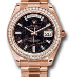Rolex Day-Date 40 Eisenkiesel Diamond Dial on President Ref 228345RBR with New Style Card Green  2023