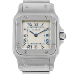 Cartier Santos Galbee White Roman Dial Ref 9057930
