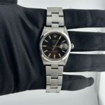 Rolex Oyster Perpetual Date Black / Gold Markers Dial on Oyster Ref 15000