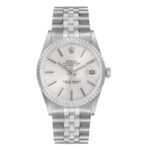 Rolex Datejust Silver Stick Dial on Jubilee Ref 16030