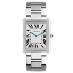Cartier Tank Solo Silver Roman Dial Ref 3169
