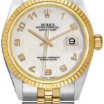 Rolex Datejust Ivory Anniversary  Dial on Jubilee Ref 68273