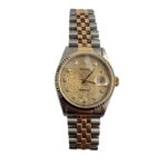 Rolex Datejust Gold Diamond Dial on Jubilee Ref 16233 with Papers  1998