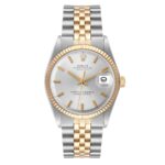 Rolex Datejust Silver Dial/Gold Stick Dial on Jubilee Ref 1601