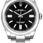 Rolex Oyster Perpetual Black Dial on Oyster Ref 116000