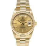 Rolex Day Date Gold Dial on President Ref 18238
