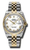Rolex Datejust White Roman Dial on Jubilee Ref 116233 with Papers  2007