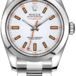 Rolex Milgauss White Dial on Oyster Ref 116400 with Card Old Green  2013