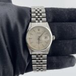Rolex Datejust Silver Linen Dial on Jubilee Ref 1600 with Papers  1969