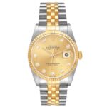 Rolex Datejust Champagne Diamond Dial on Jubilee Ref 16233