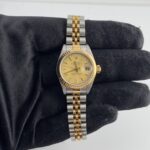 Rolex Datejust Gold Stick Dial on Jubilee Ref 79173 with Papers  2001