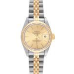 Rolex Datejust Champagne Stick Dial on Jubilee Ref 69173 with Papers  1991