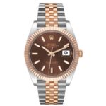 Rolex Datejust Chocolate Index Dial on Jubilee Ref 126331 with New Style Card Green  2023