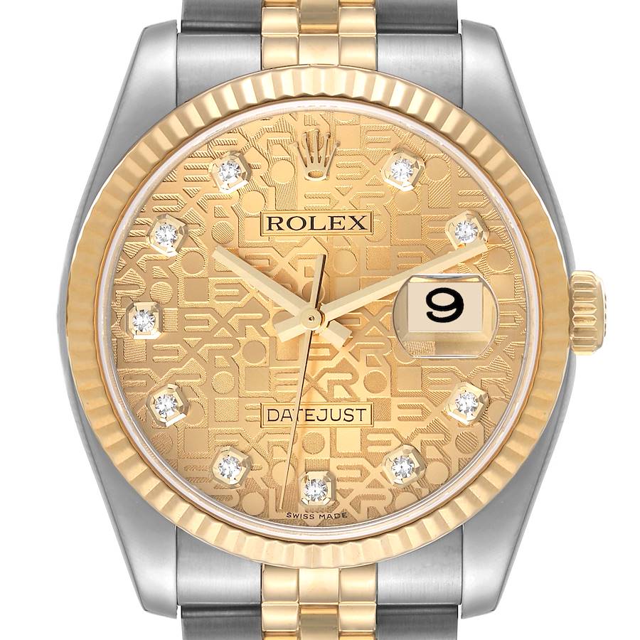 18693319_1e82ae14-5c13-498e-9d99-2a1b1bf6320b.jpeg Rolex Datejust Champagne Diamonds Dial on Jubilee Ref 116233 - Image 1