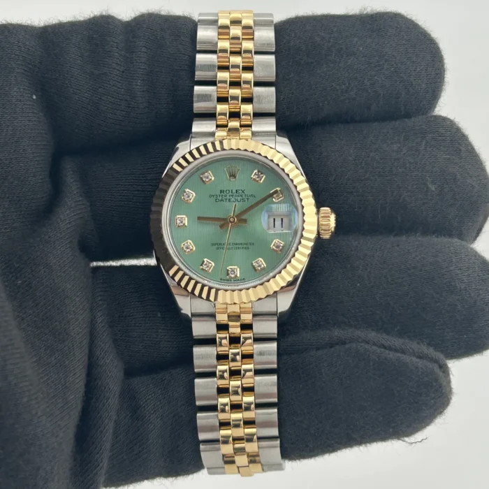Rolex Datejust Lady Mint Green Diamond Dial on Jubilee Ref. 279173 with Card 2017 - Image 2