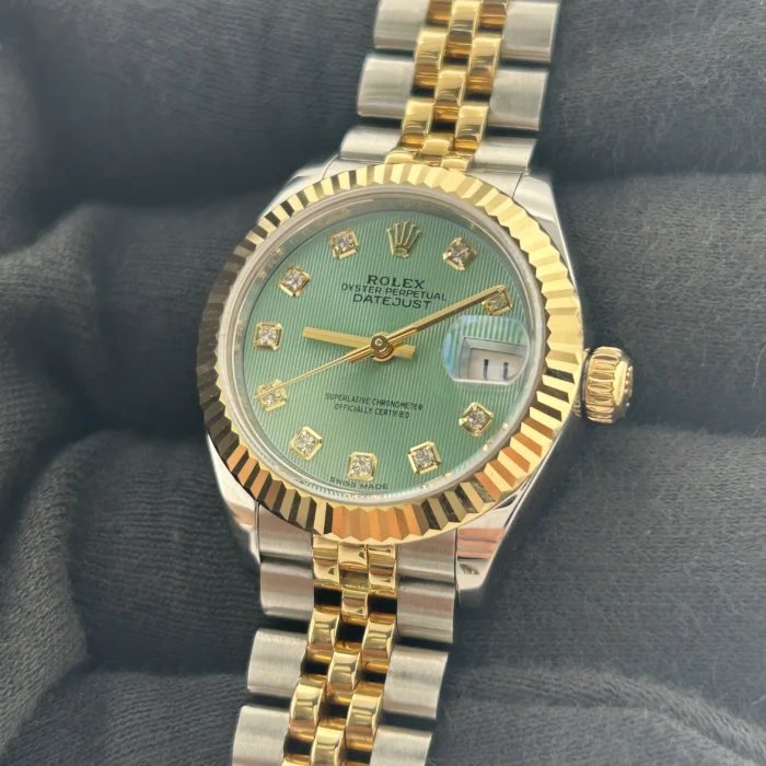 Rolex Datejust Lady Mint Green Diamond Dial on Jubilee Ref. 279173 with Card 2017 - Image 3