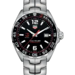 Tag Heuer Formula 1 Senna Special Edition Black Dial on Stainless Steel Bracelet Ref WAZ1012.BA0883 with Card