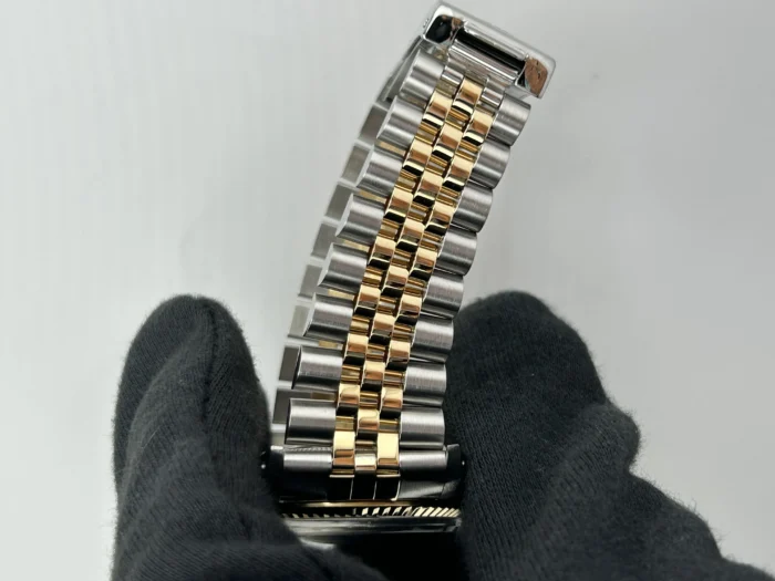 Rolex Datejust Champagne Stick Dial on D-Link Jubilee Bracelet Ref. 16013 - Image 5