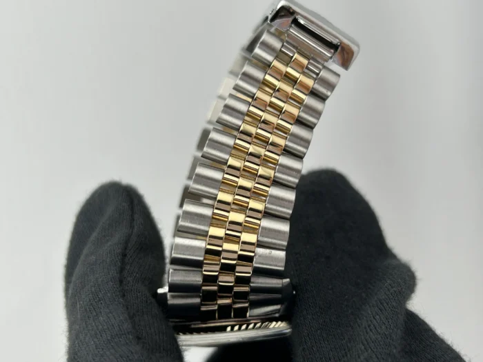 Rolex Datejust Champagne Stick Dial on D-Link Jubilee Bracelet Ref. 16013 - Image 5