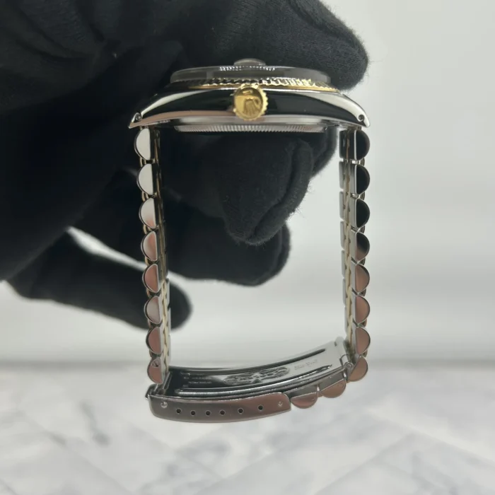 Rolex Datejust Champagne Stick Dial on D-Link Jubilee Bracelet Ref. 16013 - Image 6