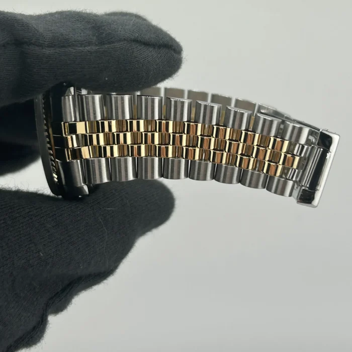 Rolex Datejust Champagne Stick Dial on D-Link Jubilee Bracelet Ref. 16013 - Image 5