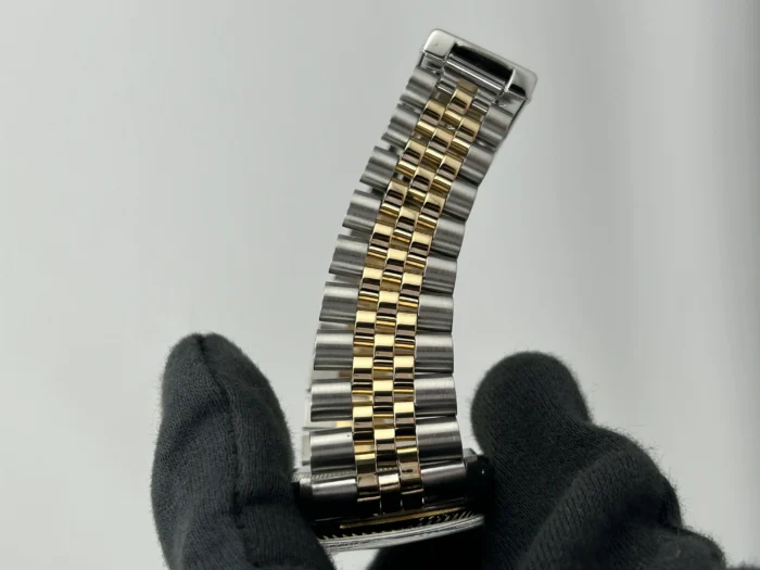 Rolex Datejust Champagne Diamond Dial on D-Link Jubilee Bracelet Ref. 16013 with Papers - Image 6