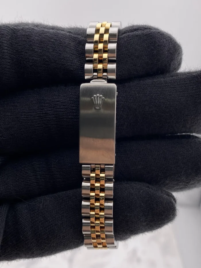 Rolex Datejust Lady Champagne Stick Dial on D-Link Jubilee Ref. 69173 - Image 4