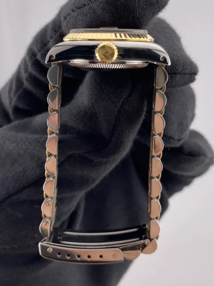 Rolex Datejust Lady Champagne Stick Dial on D-Link Jubilee Ref. 69173 - Image 6