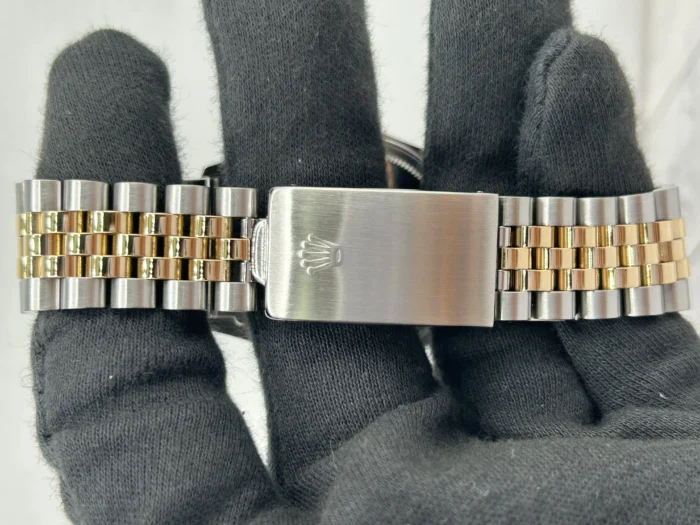 Rolex Datejust Champagne Stick Dial on D-Link Jubilee Bracelet Ref. 16013 - Image 4