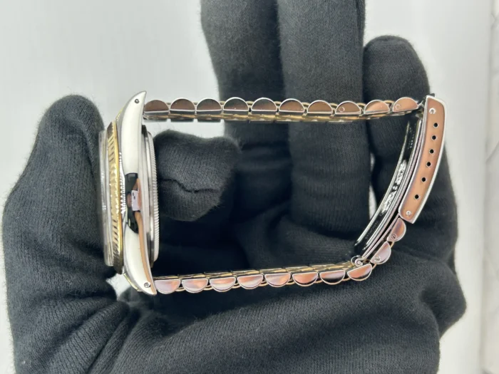 Rolex Datejust Champagne Stick Dial on D-Link Jubilee Bracelet Ref. 16013 - Image 6