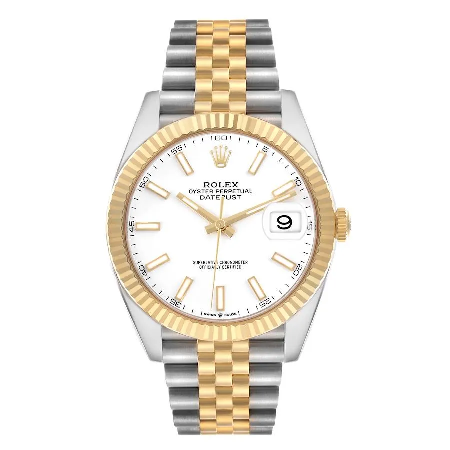 18757260_lzt1g7czocxncses3ulyrvvtvqye.webp Rolex Datejust White Index Dial on D-Link Jubilee Ref. 126333 with New Style Card (green) 2023 - Image 1