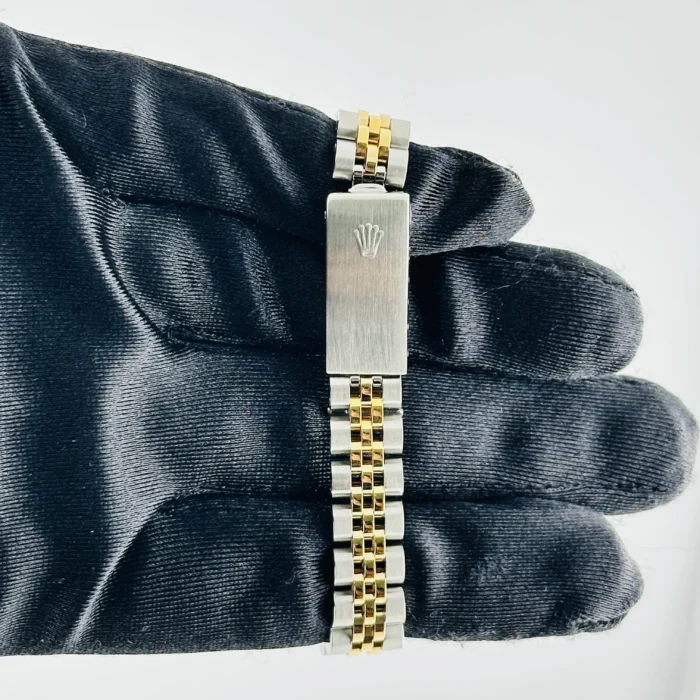 Rolex Datejust Lady Black Stick Dial on D-Link Jubilee Ref. 76243 - Image 4